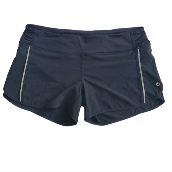 Lululemon Turbo Run Black Shorts with Ruffles Size 10 - Picture 3 of 10